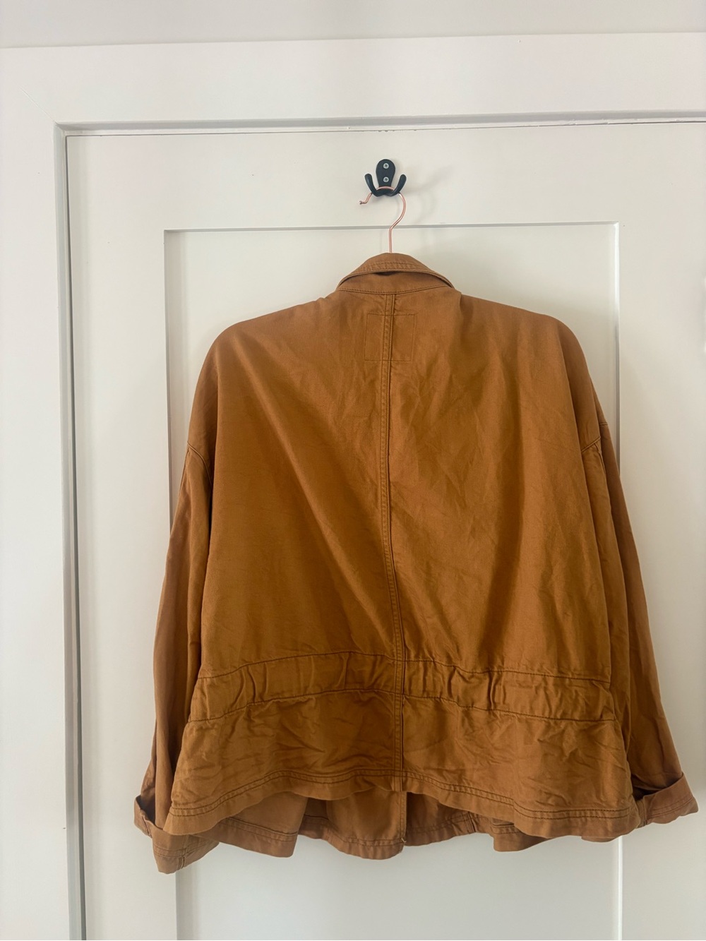 Madewell Southlake Military utility Jacket soft lightweight cotton rayon tan L - Picture 6 of 11